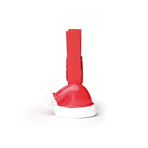 Prendedor Gorro Vermelho e Branca