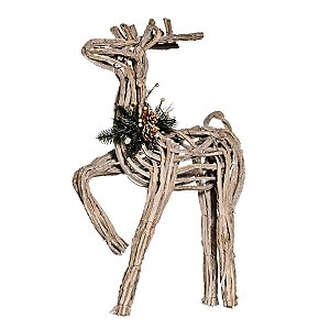 Rena de Natal de Galhos Secos Marrom 75cm