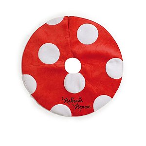 Natal Disney - Saia Árvore Minnie Vermelho e Branco 120cm