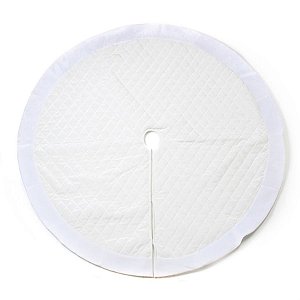 Saia Pespontada Branco 75cm (Saias e Acessórios)
