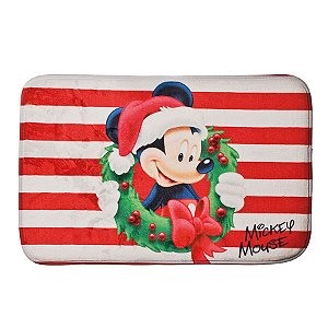 Natal Disney - Tapete Mickey Guirlanda Colorido