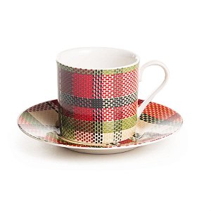 Xicara de Chá com Pires Quadrado