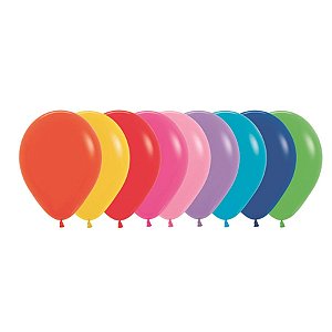 Balão Látex Fashion Sortido 5" / 13cm - 50 Un