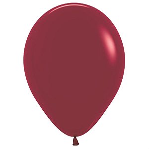 Balão Látex Fashion Bordô 5" / 13cm - 50 Un