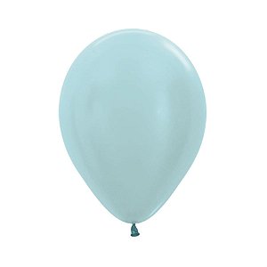 Balão Látex Satin Azul 5" / 13cm - 50 Un