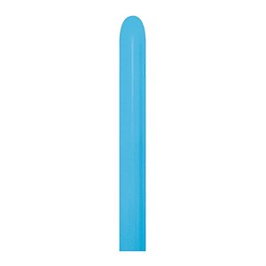 Balão Látex Twist Fashion Azul 260'' / 5x150cm - 50 Un