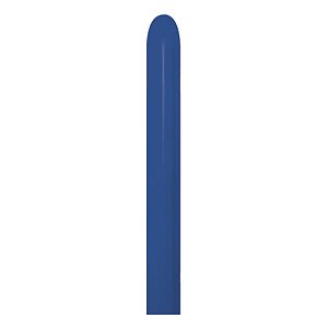 Balão Látex Twist Fashion Azul Royal 260'' / 5x150cm - 50 Un