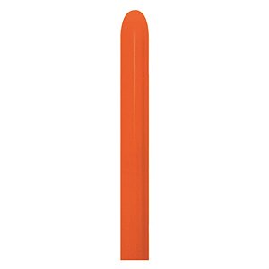 Balão Látex Twist Fashion Laranja 260'' / 5x150cm - 50 Un