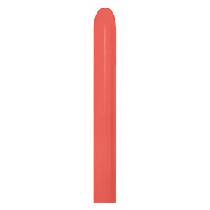 Balão Látex Twist Fashion Coral 260'' / 5x150cm - 50 Un