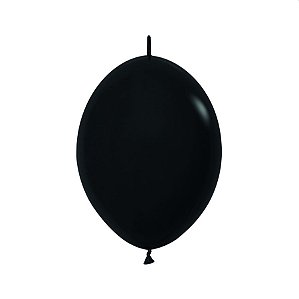 Balão Látex Fashion Preto Lol 12'' / 30cm - 50 Un
