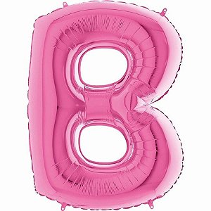 Balão Metalizado Letra B Pink 40'' / 101cm
