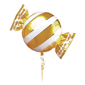 Balão Metalizado Candy Premium Ouro 18" / 45cm