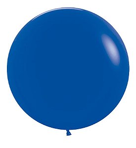 Balão Gigante Látex Fashion Azul Royal 24" / 60cm - 3 Un