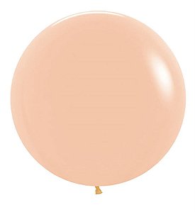 Balão Gigante Látex Fashion Pêssego 24" / 60cm - 3 Un