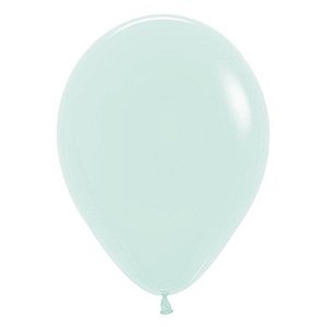 Balão Látex Pastel Mate Verde 15" / 23cm - 25 Un