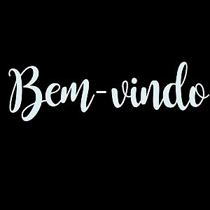 Lettering Transfer para Balão Bem Vindo Branco Parabéns 22X18 cm