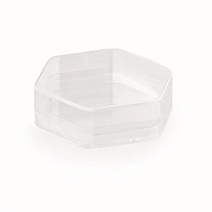 Potinho Oitavado Transparente Prata - 8 Un