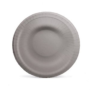 Prato Petisqueira Laminado Prata 18 cm - 8 Un