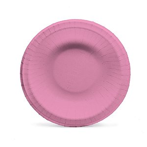 Prato Petisqueira Laminado Rosa 18 cm - 8 Un