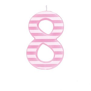 Cromus - Vela Grande n° 8 Listra Rosa Branca - 1 unidade