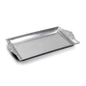 Bandeja Decorativa Provençal Prata 32x18x3