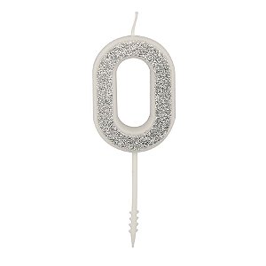 Vela n° 0 Puro Glitter Prata
