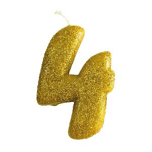 Vela n° 4 Fun Amarelo