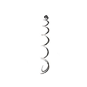 Cortina Decorativa Espiral Preta