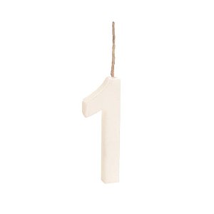 Cromus - Vela n° 1 Colorido Branco - 1 unidade