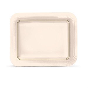 Bandeja Laminada Marfim com Ouro R5