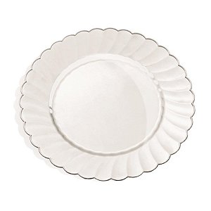 Linha Premium Prato Transparente 22 cm - 6 Un