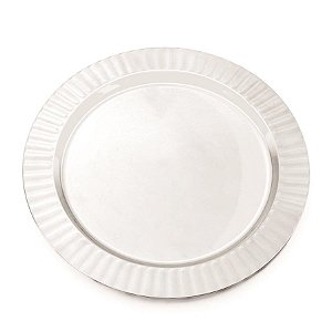 Linha Premium Prato Transparente Liso 26 cm - 6 Un