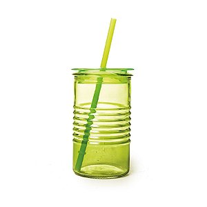 Copo de Vidro Joy Verde 8x8x13,5 - 400Ml