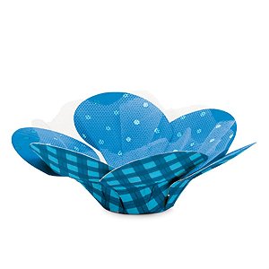 Forminhas para Doces Fantasy xadrez Azul - 40 Un