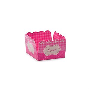 Forminhas para Doces Sweet Renda Rosa - 50 Un