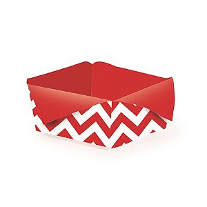 Forminhas para Doces Toalhinha Missoni Vermelho - 24 Un