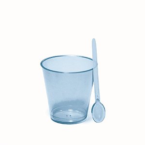 Copinho para Doces Redondo Azul Claro 30 ml - 8 Un