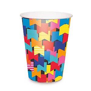 Festa Junina - Copo Papel Quadrilha Junina 240 ml - 8 Un