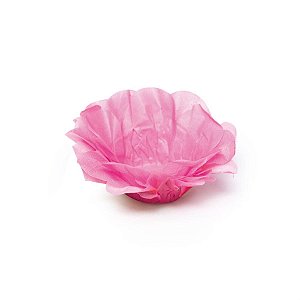 Neon - Forminhas para Doces Roses sem Folhas Neon Rosa - 40 Un