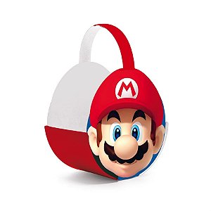 Festa Super Mário - Cachepot com Alça Super Mario 12x7,5x13 - 4 Un