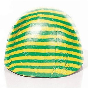 Folha Chumbo Listras Brasil 10x9,8cm Verde e Amarelo - 300 Un