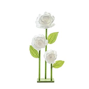 3 Flores em Pedestal Brantamanho Grande (Fleur) - 1 Un