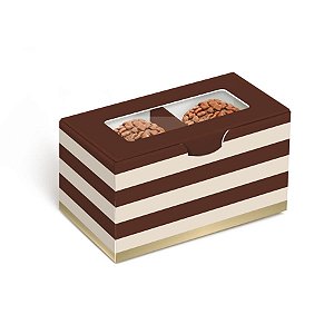Caixa para 2 Brigadeiros 8,5x5x4,5cm - 10 Un