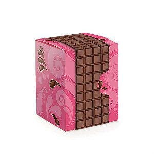 Caixa com Luva Delicia Pink 11X11X14,5 - 10 Un