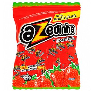 Bala Mastigável Azedinha Morango 500g - Riclan