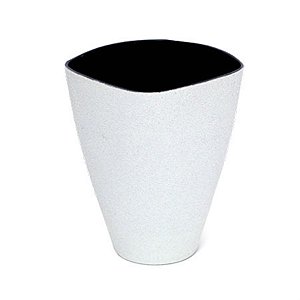 Vaso Decorativo Grande Branco 13X7,5X16,5
