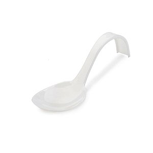 Colher Curvada 13,5Cm Branca - 10 Un