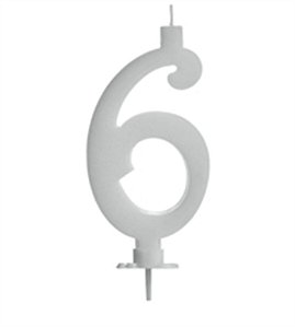 Vela Grande Branca Número 6