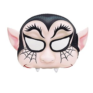 Máscara Vampirinho Divertido Natural e Preto 19X16X40