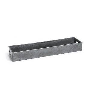 Base Plástica Retângular Chumbo
